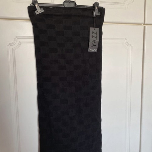 YAZZ black mini strapless dress with back zipper, new