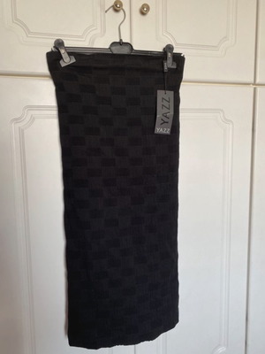 YAZZ black mini strapless dress with back zipper, new