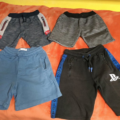 Shorts bermudas used for boy 8 years old, pack of 4