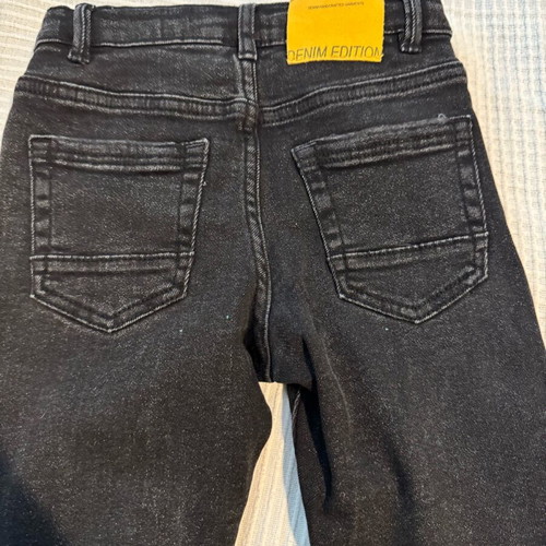 Zara boys' pants size 7 years 128 cm like new black-grey