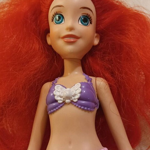 Hasbro Disney Princess Glitter N Glow Ariel Doll used with lights