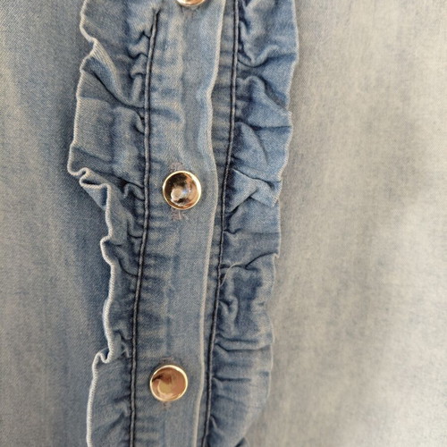 Lumina blouse shirt style XL used, soft denim cotton