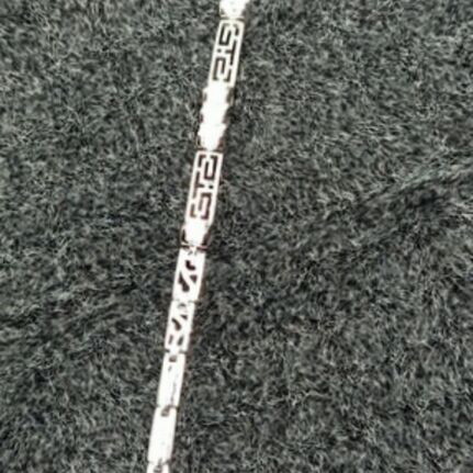 Bracelet meander with crystals like new, silver color
