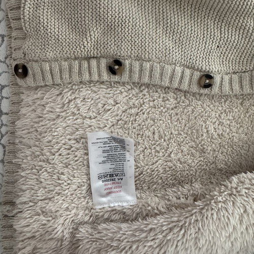 Baby cardigan with inner fur used, 3 months, unisex, 62cm