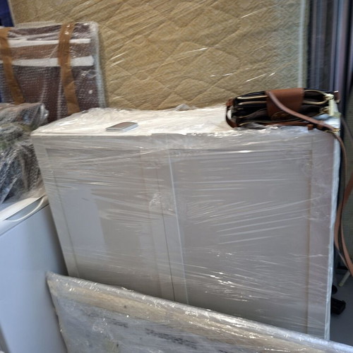 Household set used with bed, sofa bed, appliances, dining table, TV, and furniture
