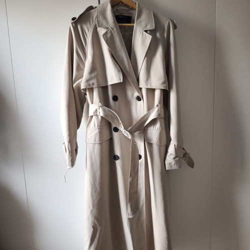 Sinsay women's long trench coat new, beige