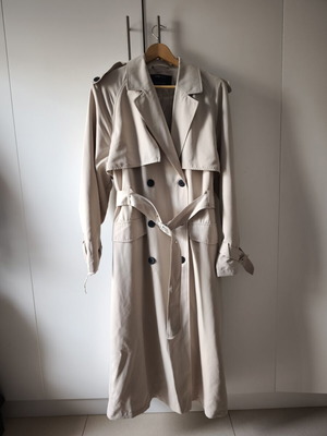 Sinsay women's long trench coat new, beige