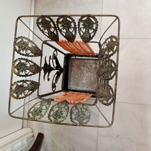 Brass umbrella stand like new, height 43 cm