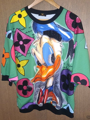 Spring blouse with rhinestones like new, size XXL