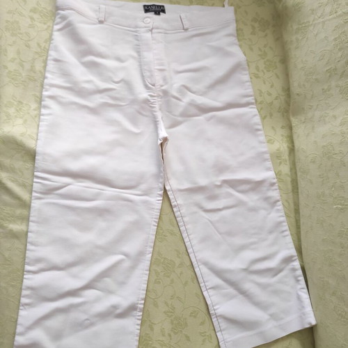 Kanellis women's pants No5/L white like new with elasticity
