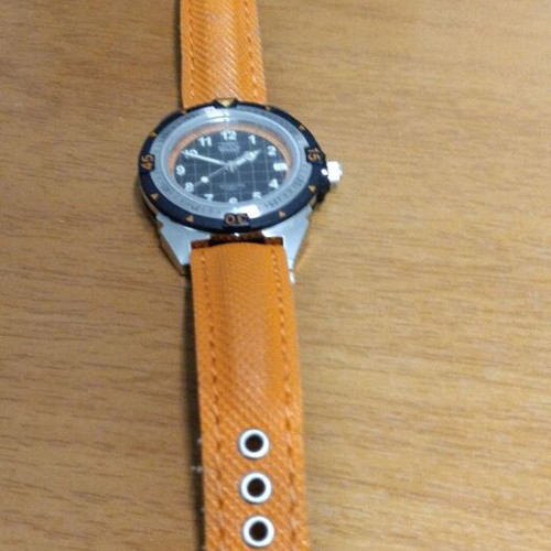 Sector No Limits 200 Date watch, black and orange