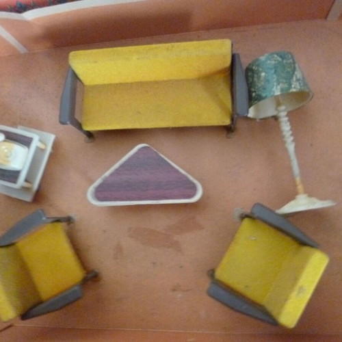 Panigiriotiko Dollhouse Living Room Furniture 70s New