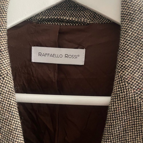 Rafaello Rossi women's brown jacket like new with wool and silk