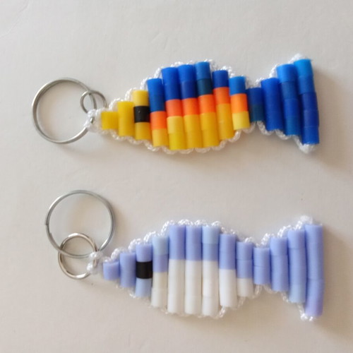 Handmade unique keychains duo
