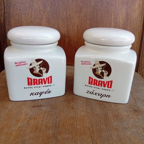 Bravo collectible ceramic jars like new