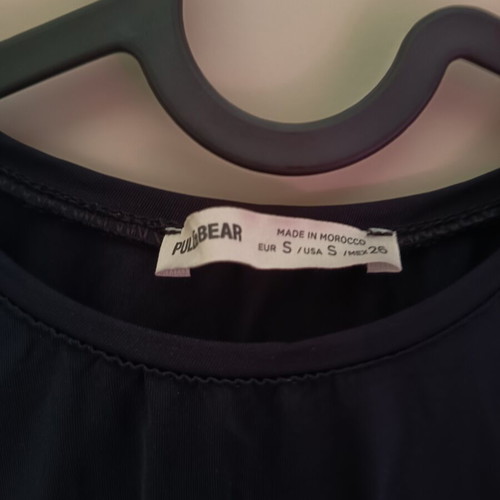 Pull & Bear set of two t-shirts and one bodysuit new, sizes XS and S, black and blue