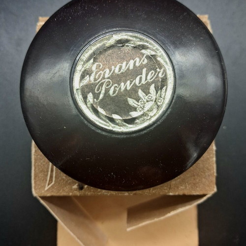 Evans vintage powder used with original box Art Deco era