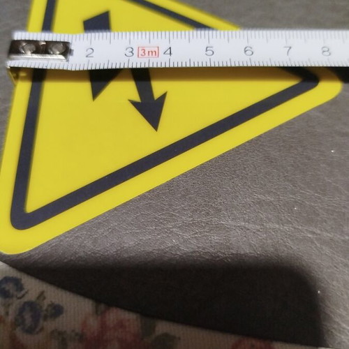 Electricity sticker new, waterproof vinyl with lightning bolt