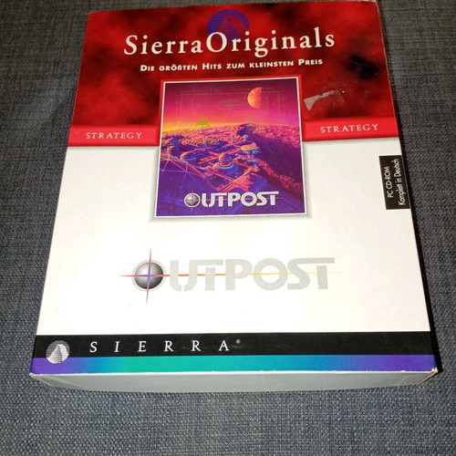 Outpost PC used strategy game Sierra with box and manual