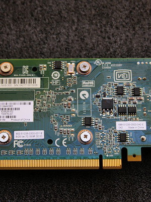 Nvidia Quadro NVS300 512MB DDR3 PCIe-x16 graphics card used