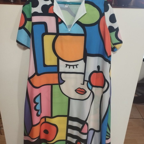 Italian dress multicolor, like new, size XL