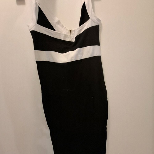Women's dress like new, black and white, size S