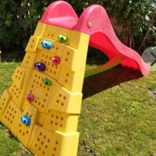 Slide with climbing wall for children up to 8 years used