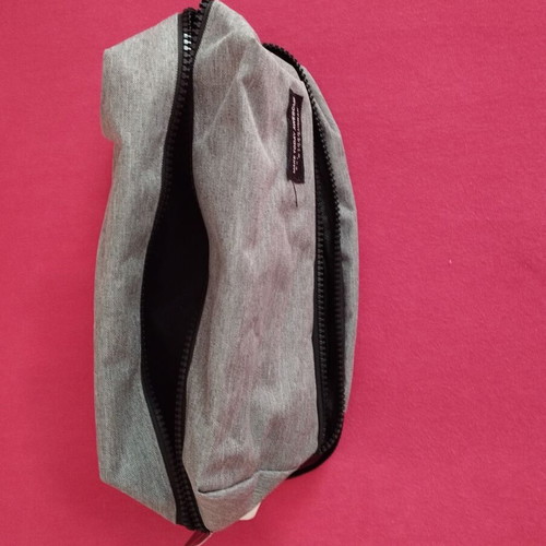 Men's toiletry bag new, gray with many compartments