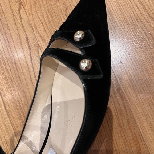 Jimmy Choo London velvet slingback ballerinas size 38.5 like new