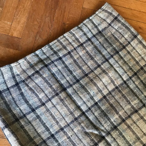 Handmade women's checked skirt size L new