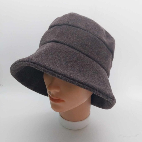Vintage women's winter hat Ein Mayser Milz Hut like new, brown, size S