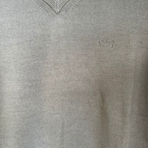 Armani Jeans wool knit sleeveless top used, size S, beige