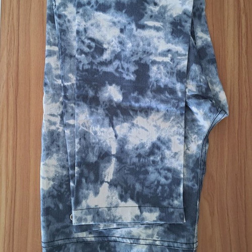 Acid washed pants regular fit Pink Woman new, white and blue