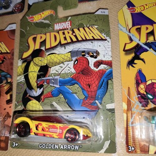 Hot Wheels Spiderman Homecoming set of 7 cars new
