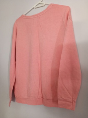 Women's pink lightweight sweatshirt