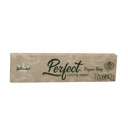 Perfect unbleached King Size rolling paper new with tips