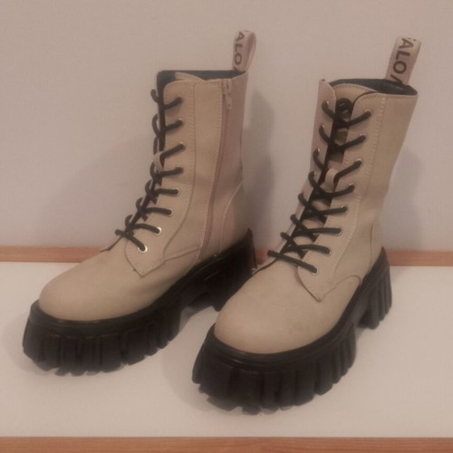 Buffalo women's ankle boots used, grey and black, size 37