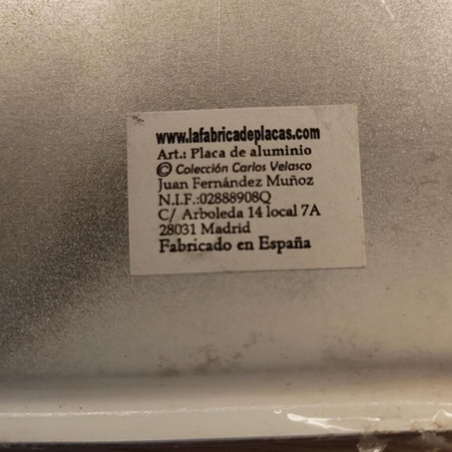 Aluminum decorative plate Catalonia flag design