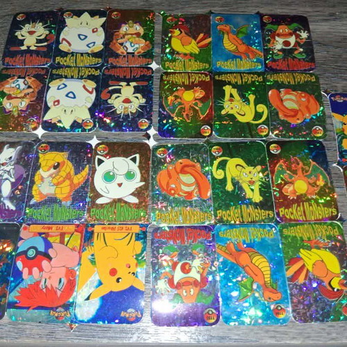 Pokemon/Pocket Monsters vending machine stickers like new, set of 30