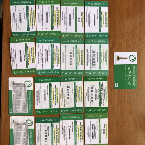 Phone cards like new, set of 16 different