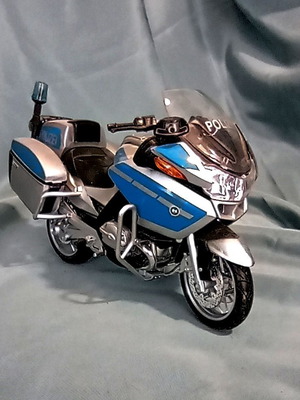 BMW Polizei μεταλλική συλλεκτική μοτοσικλέτα μεταχειρισμένη, κλίμακα 17εκ.