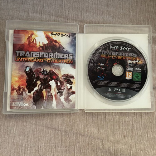 Transformers Fall of Cybertron PlayStation 3 game, complete