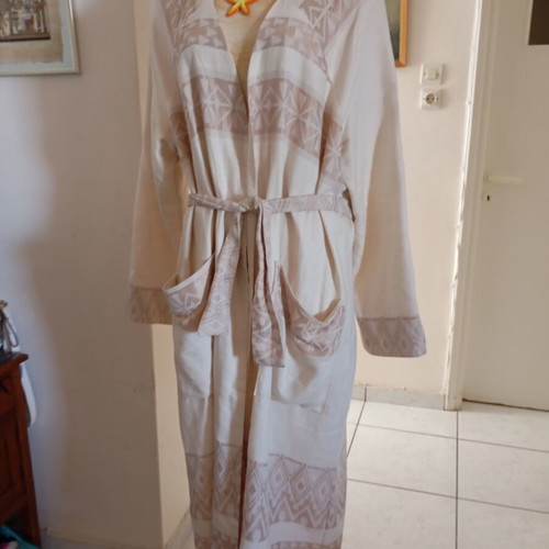 Nidodileda kimono cotton linen, like new, size M/L, beige