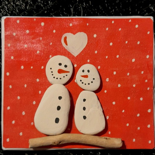 Handmade Christmas frame ideal as a gift for a teacher