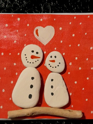 Handmade Christmas frame ideal as a gift for a teacher