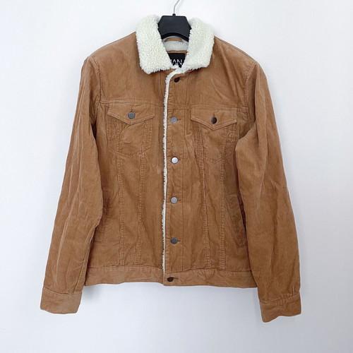 BoohooMAN Brown Corduroy Jacket Large used