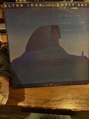 Elton John Empty Sky vinyl used, MCA-2130 US reissue