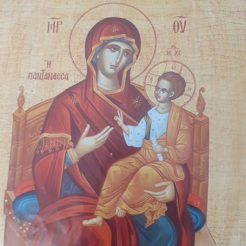 Wooden handmade religious icon new, 39×28 cm