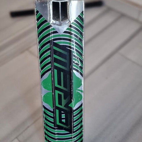 Lucky Crew Pro Stunt Scooter used with chrome deck and green details