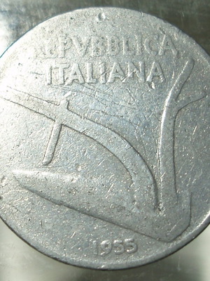 Νόμισμα 10 Lire 1955 Ιταλίας μεταχειρισμένο